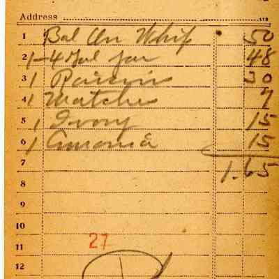 Receipt, 1920