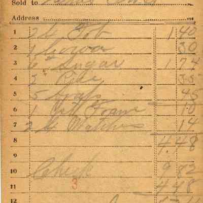 Receipt, 1920