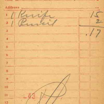 Firnbach and Raupp Receipt 1919