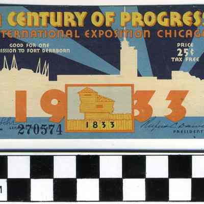 Century of Progress ticket