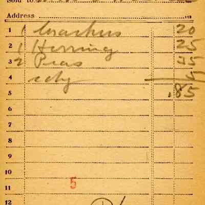 Firnbach and Raupp Receipt 1919