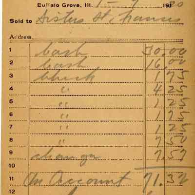 Receipt, 1920