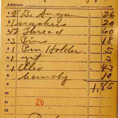 Receipt, 1920