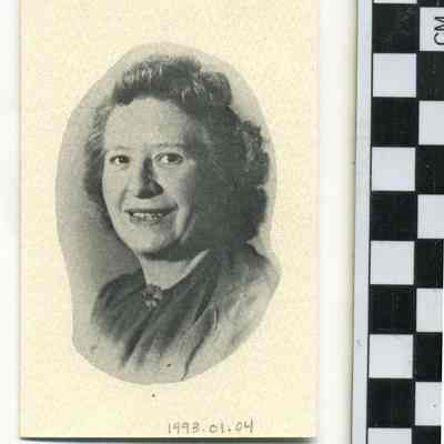Rhea Weyhe mourning card