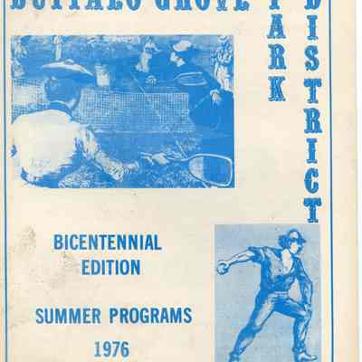 Buffalo Grove Park District Bicentennial Edition Summer Programs 1976
