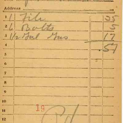 Receipt 1919