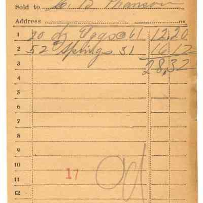 Receipt, 1920