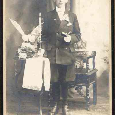 Portrait of Young Mans Confirmation