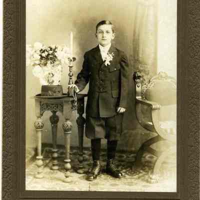 Portrait of Joseph Victor Raupp, First Communion