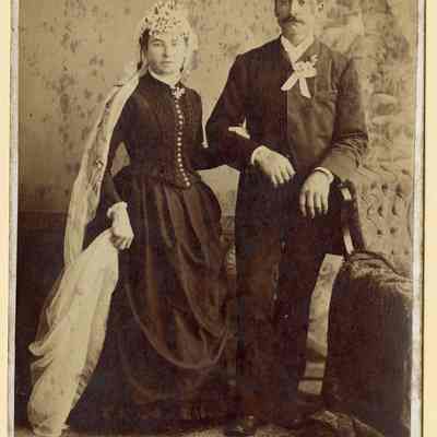 John Weidner and Margaret Klein Wedding Portrait 1888