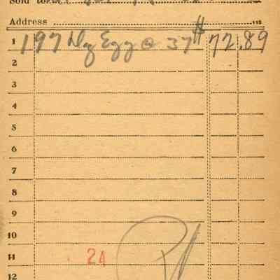 Firnbach and Raupp Receipt 1919