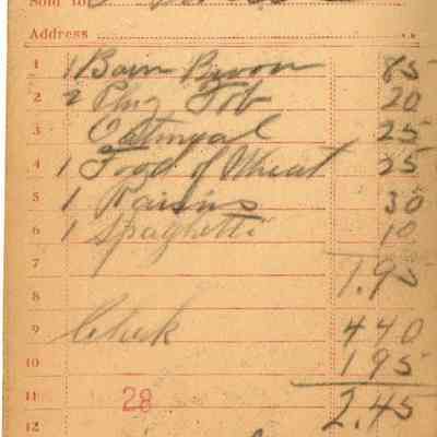 Receipt, 1920
