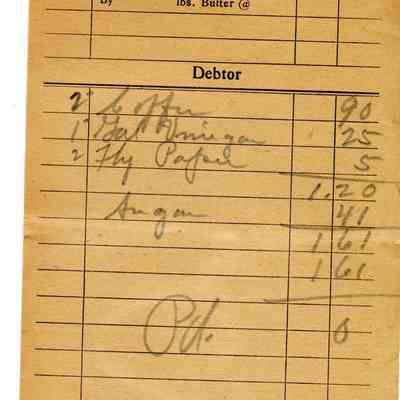 Firnbach and Raupp Receipt 1919