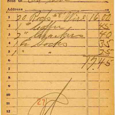 Receipt 1920