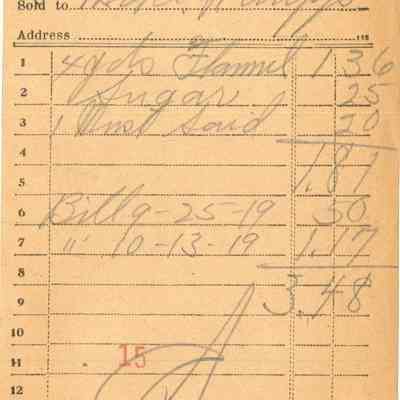 Receipt, 1919