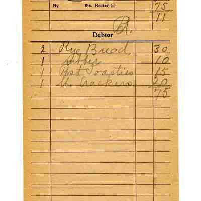 Firnbach and Raupp Receipt 1919