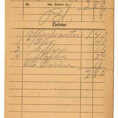 Receipt, 1919
