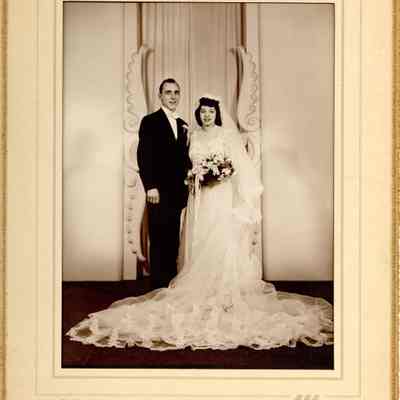 Jeanette Frohnauer and Art Sadowski Wedding Portrait, ca. 1945