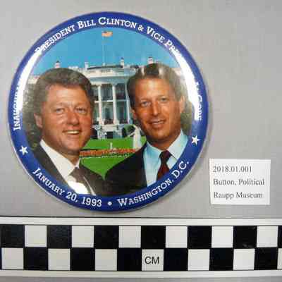 Clinton and Gore Campaign Button