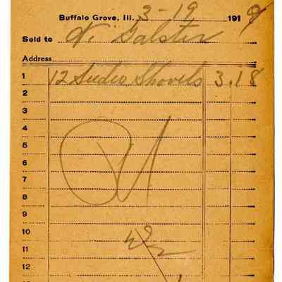 Receipt, 1919
