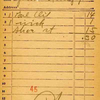 Firnbach and Raupp Receipt 1919