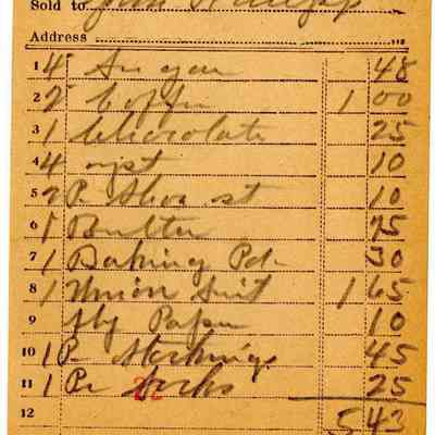 Receipt, 1919