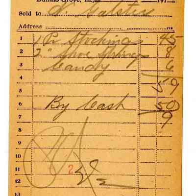 Receipt, 1919