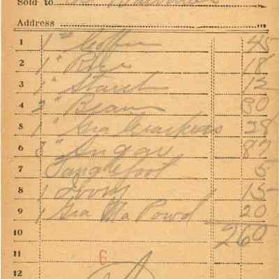 Receipt, 1920