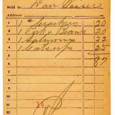 Receipt, 1920
