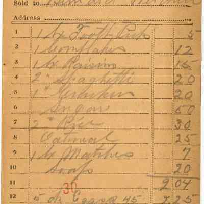Receipt,1919