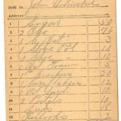 Receipt, 1919