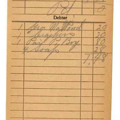 Receipt, 1919
