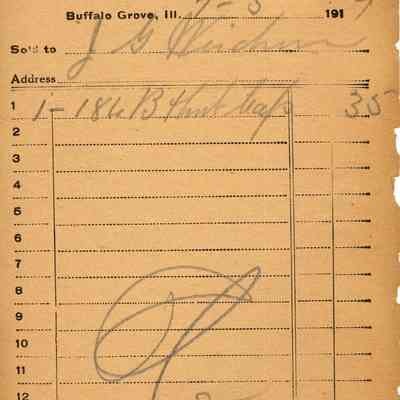 Receipt, 1919