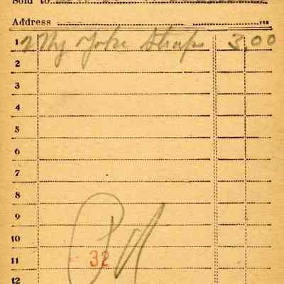 Firnbach and Raupp Receipt 1919