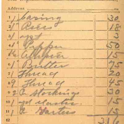 Receipt, 1920