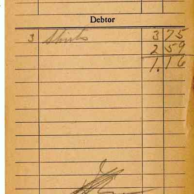 Firnbach and Raupp Receipt 1919