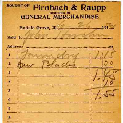 Receipt, 1920
