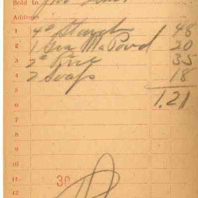 Receipt, 1920