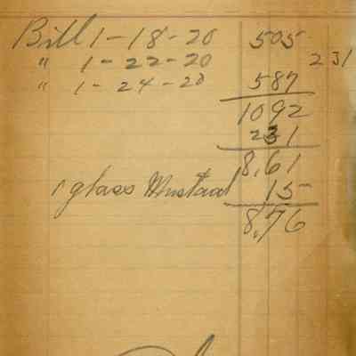 Receipt, 1920