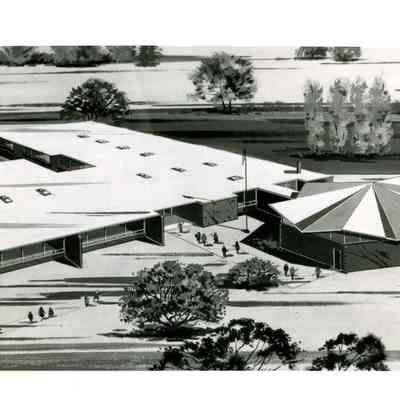 Alcott School aerial concept drawing