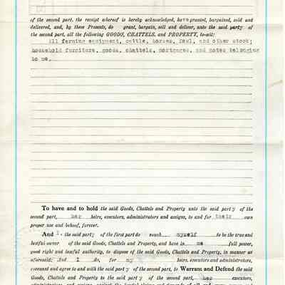 Bill of Sale 1937
