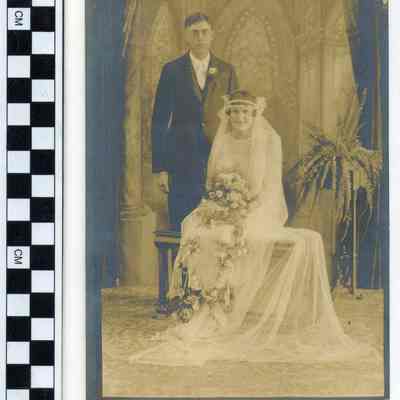 Albinus Carl Raupp and Elizabeth Stanke wedding portrait