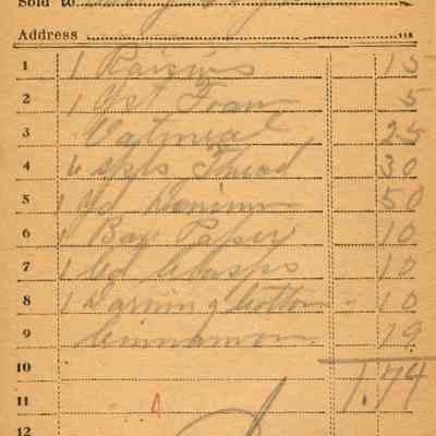 Firnbach and Raupp Receipt 1919