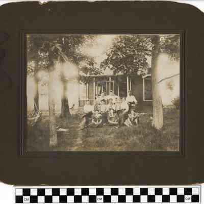 Family Portrait Outside Home
