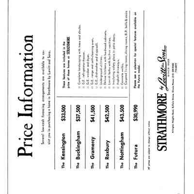 Price Information Strathmore