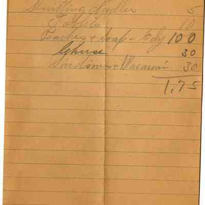 Receipt, 1920