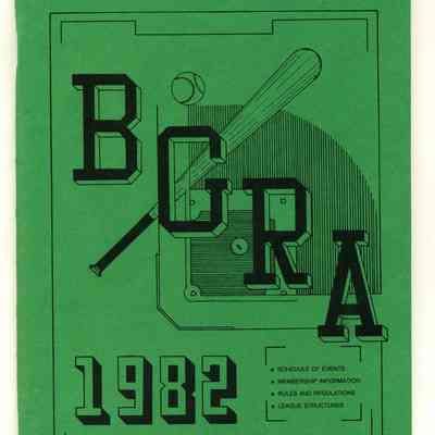 Buffalo Grove Recreation Association Baseball 1982