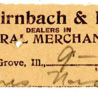 Receipt, 1919