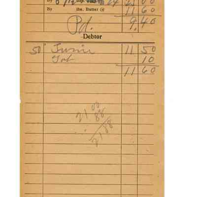 Firnbach and Raupp Receipt 1919