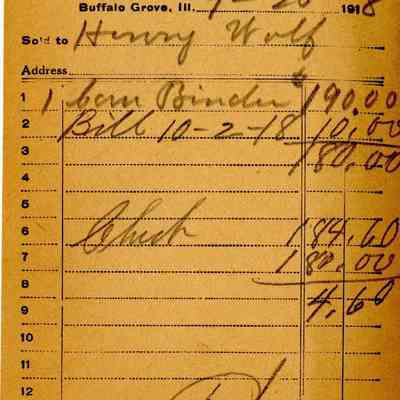Receipt,1918